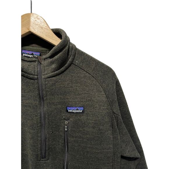 Patagonia fleece jacket quarter zip better sweater forest green coat men’s med - Picture 2 of 6